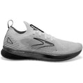 Women's Brooks Levitate Stealthfit 5, White/Grey/Black, 8.5 B Medium