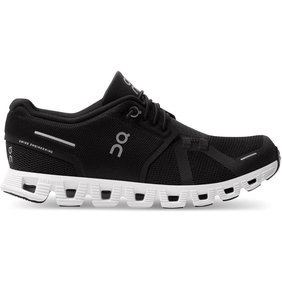 Women's On Cloud 5, Black/White, 8.5 B Medium