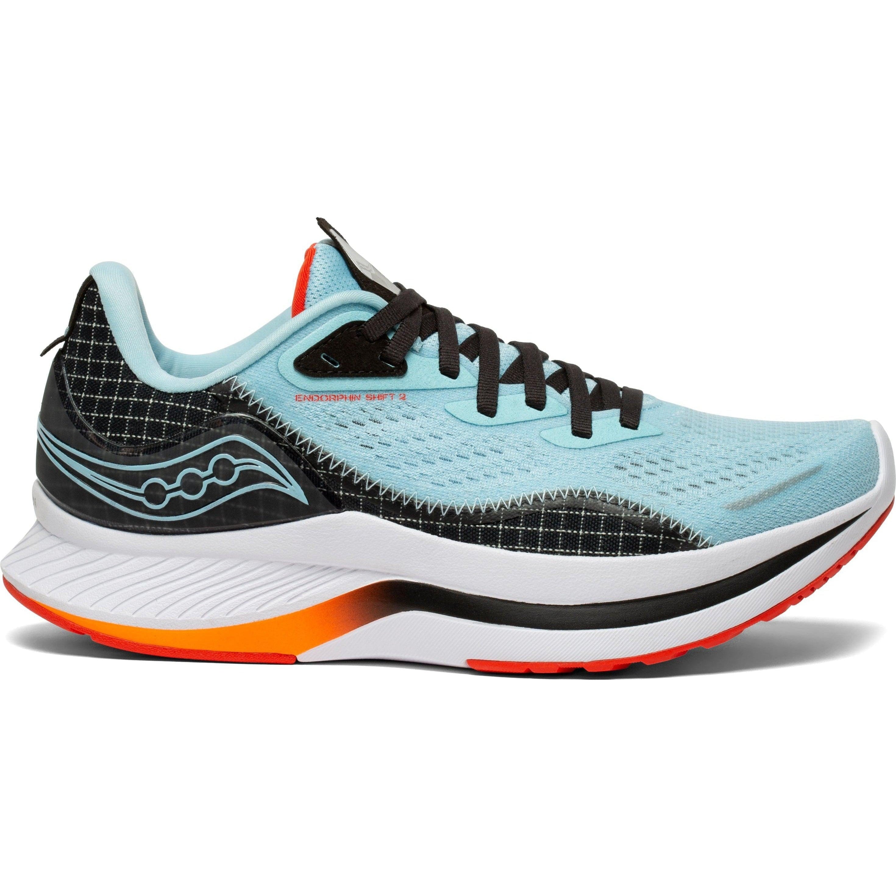 Women's Saucony Endorphin Shift 2, Powder/Scarlet, 9 B Medium