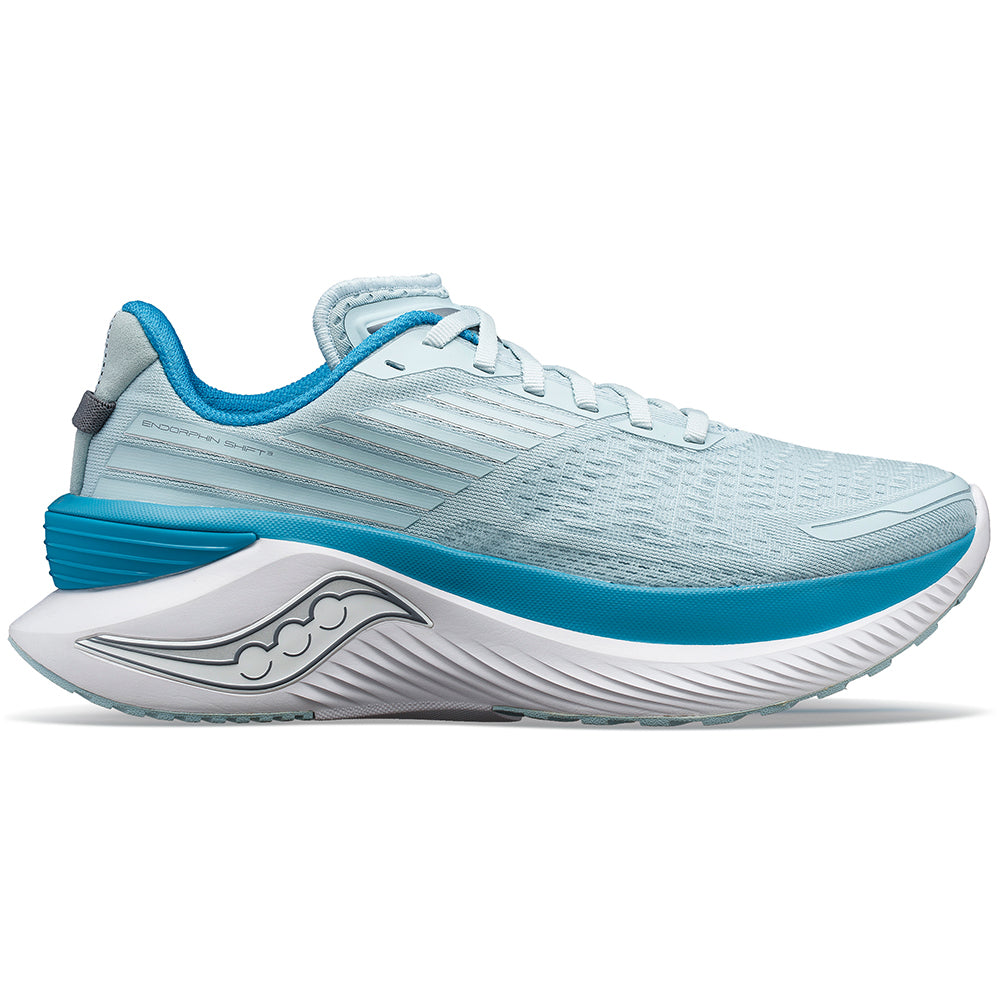 Women's Saucony Endorphin Shift 3, Glacier/Ink, 8.5 B Medium