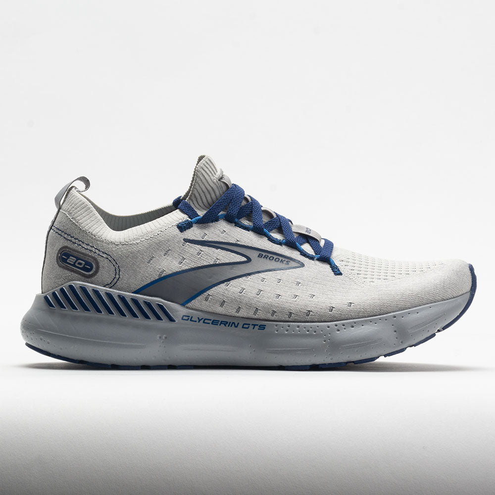 Brooks Glycerin StealthFit GTS 20 Men's  Oyster/Alloy/Blue Depths