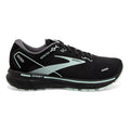 Women's Brooks Ghost 14 GTX, Black/Blackened Pearl/Aquaglass, 7.5 B Medium