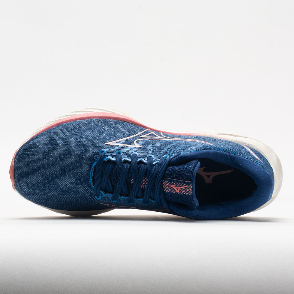 Mizuno Wave Inspire 19 Women's  Blue Quartz/Peach Bud