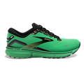Men's Brooks Ghost 15, Green/Black/Sharp Green, 8 D Medium