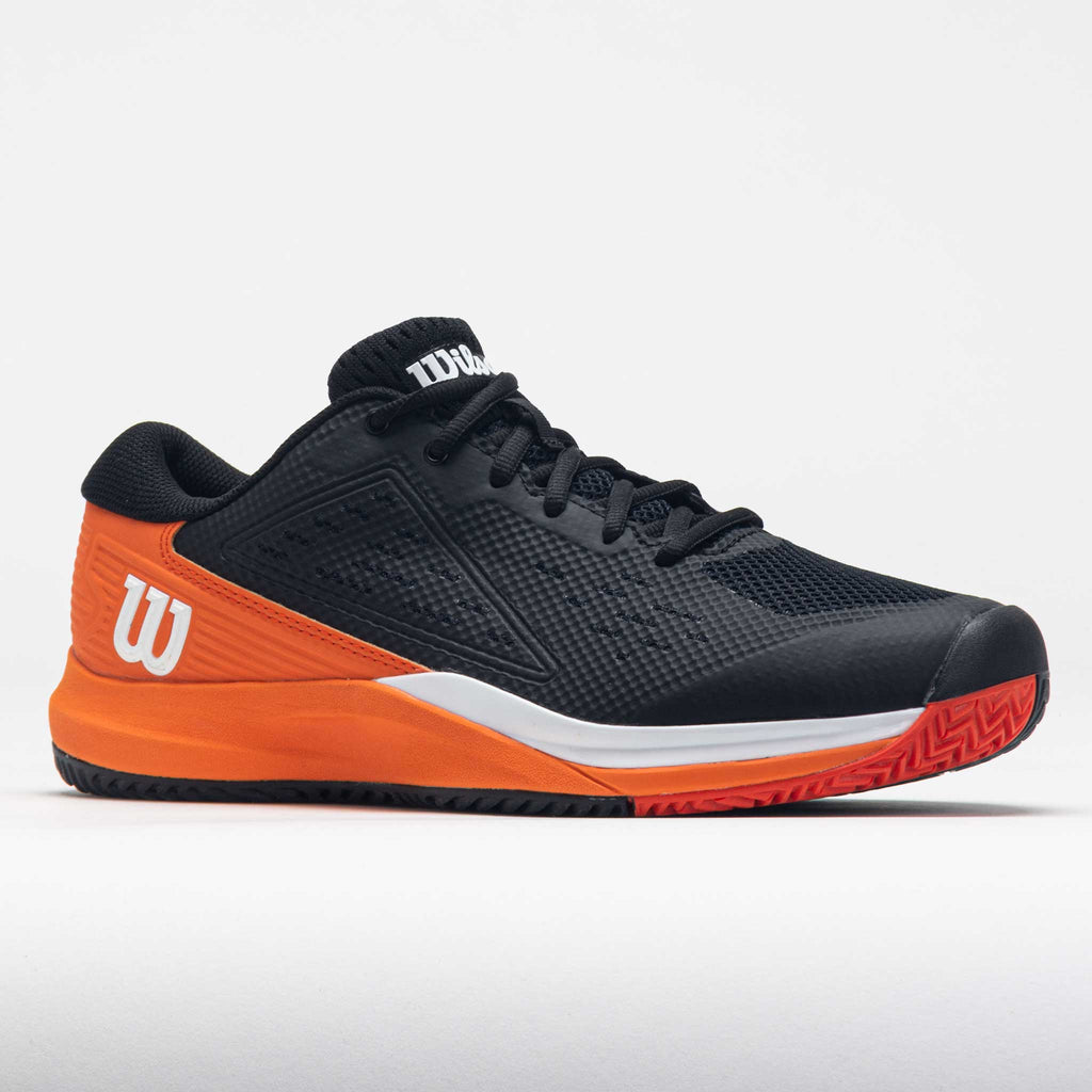 Wilson Rush Pro Ace Men's  Black/Vermillion Orange/White