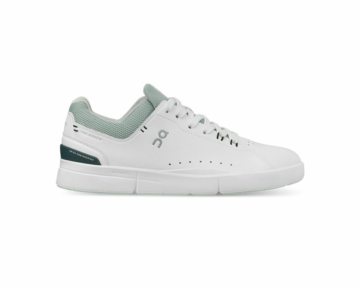 Women's On The Roger Advantage, White/Juniper, 10.5 B Medium
