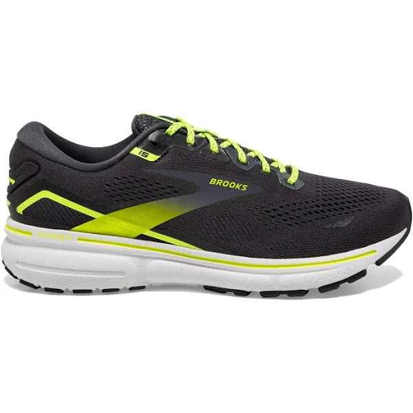 Women's Brooks Ghost 15, Ebony/White/Nightlife, 13 B Medium