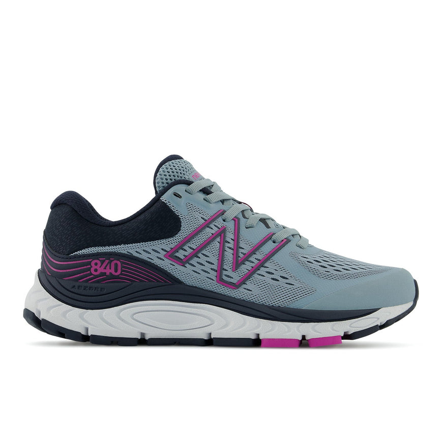 Women's New Balance Fresh Foam 840v5, Cyclone/Eclipse/Magenta Pop, 9.5 B Medium