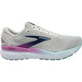 Women's Brooks Ghost 16, White/Grey/Estate Blue, 7.5 B Medium