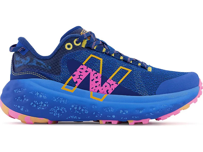 Women's New Balance Fresh Foam More Trail V2, Serene Blue/Vibrant Apricot, 9.5 B Medium